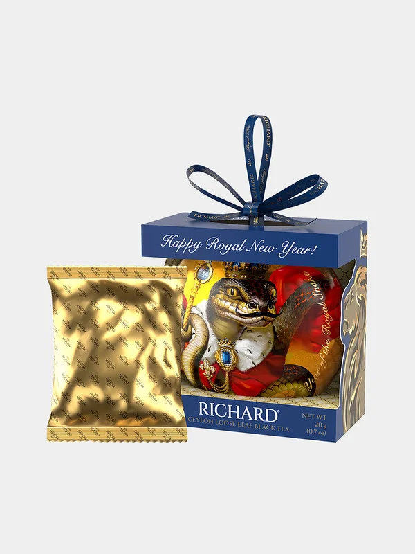 Чай черный листовой Richard Christmas Toy Король змея, ж/б, 20г