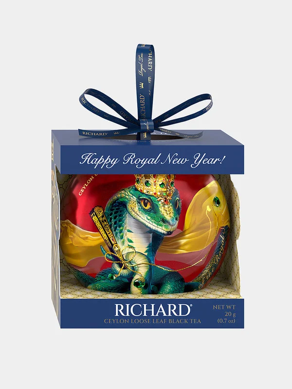 Цейлонский черный листовой чай Richard Christmas Toy Королева-змея, ж/б, 20гр
