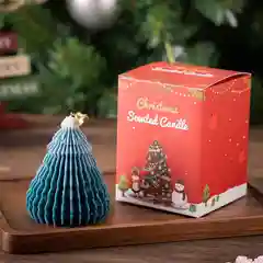 Зеленый ароматическая свеча в виде елки