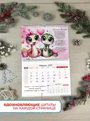 Календарь квартальный 2025 настенный, одноблочный Змея