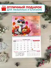 Календарь квартальный 2025 настенный, одноблочный Змея