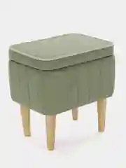 Оливковый пуф MONOFIX, АММА, с ящиком для хранения,велюр