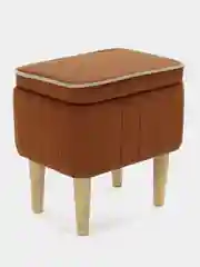 Рыжий пуф MONOFIX, АММА, с ящиком для хранения,велюр