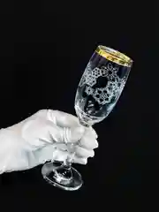 Новогодний подарочный набор бокалов для шампанского,  2 шт, 190 мл PROMSIZ коллекция Вьюга