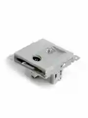 Розетка TV + компьютерная Stekker  GLS00-7106-03, RJ-45 (механизм), цвет серебро