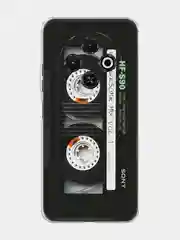 Хром чехол на Tecno Spark 30C / Текно Спарк 30C прозрачный, с принтом, защита камеры