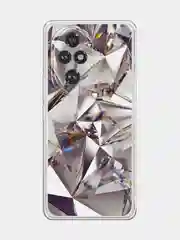 Серый металлик силиконовый чехол на Honor 200 Pro / Хонор 200 Про прозрачный, с принтом, защита камеры