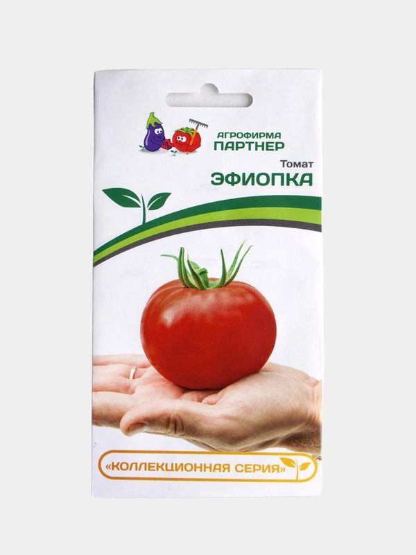 Семена Партнер Томат "Эфиопка" Помидор Красно-Коричневый Среднеранний Плотный