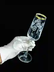 Новогодний подарочный набор бокалов для шампанского, 2 шт, 195 мл, PROMSIZ коллекция Вьюга