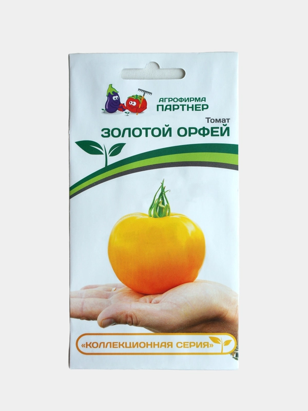 Семена Партнер Томат "Золотой Орфей" Помидор Оранжевый Среднеранний Сахарный Нежный Сочный