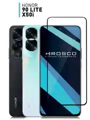 Прозрачный 1-2 шт стекло для Honor 90 Lite, X50i защитное ROSCO прозрачное олеофобное с черной рамкой