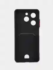 Сиреневый чехол Tecno Spark 20 / 20C / Go 2024 / Infinix Hot 40i Техно Спарк 20 с карманом для карт