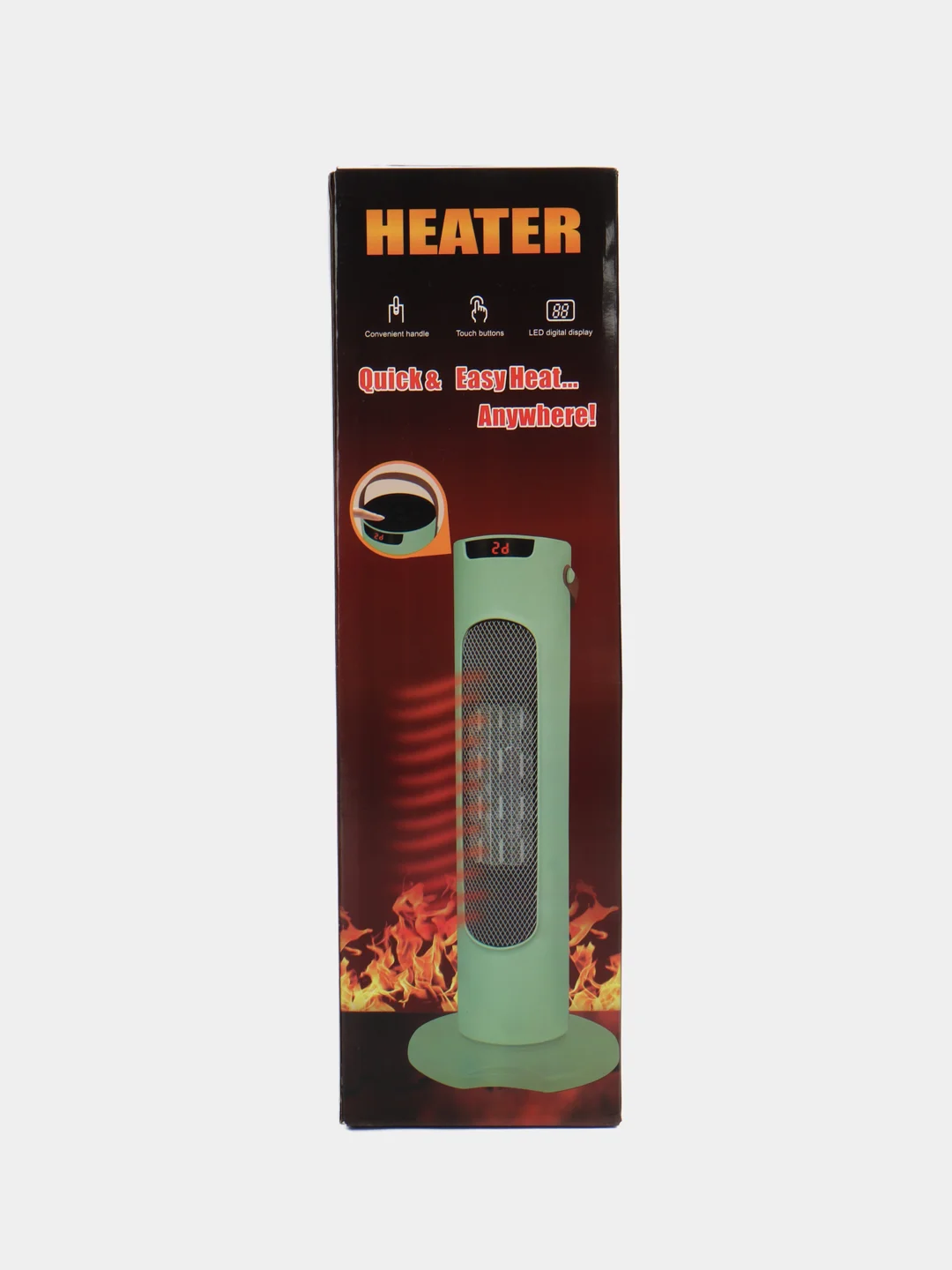 Черный обогреватель HEATER