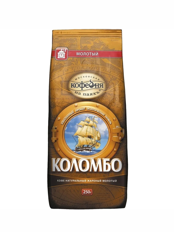 Kофе молотый Московская кофейня на Паяхъ Коломбо, 250 г