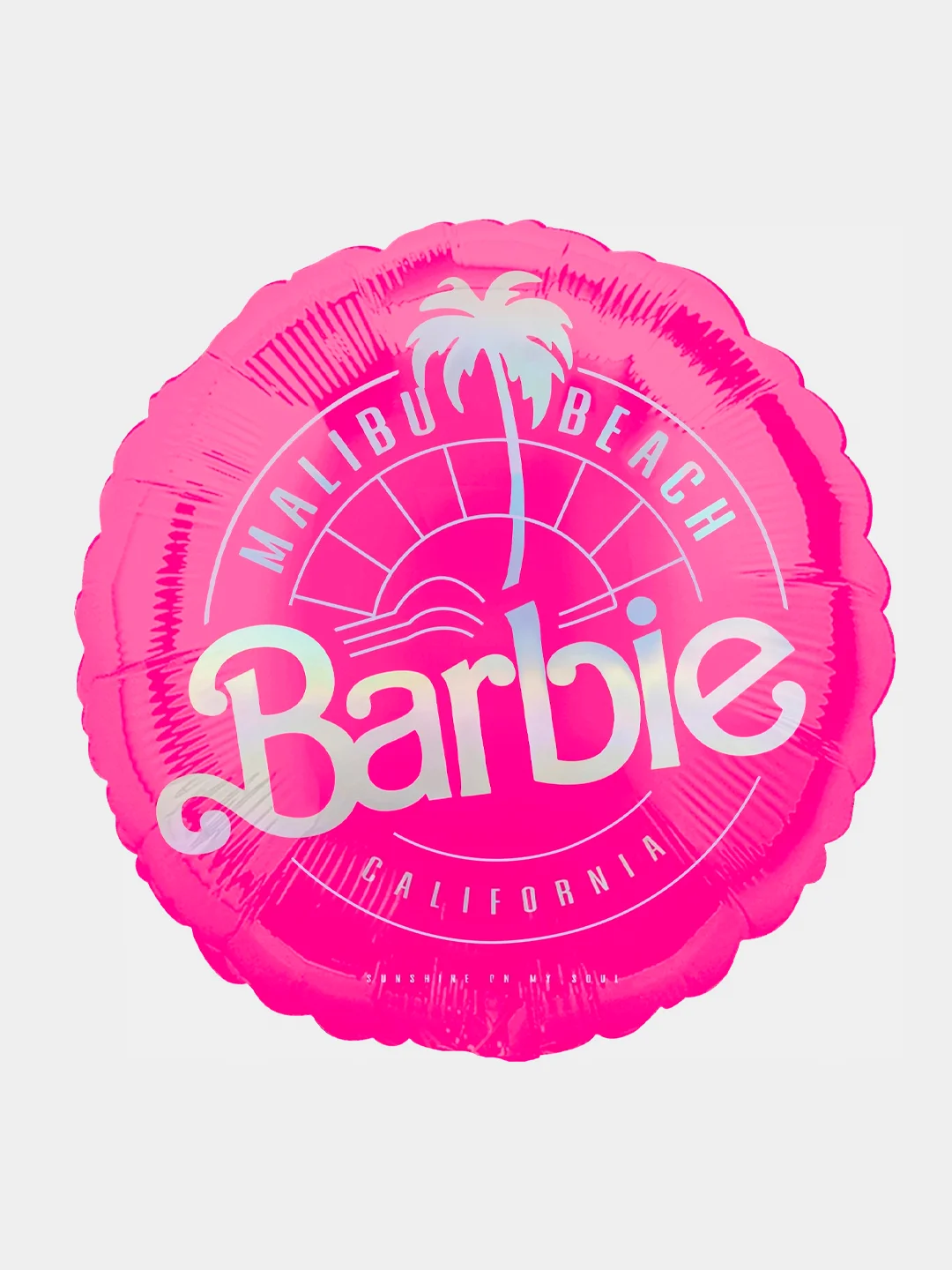 Алый шар воздушный Barbie /Барби с подругами/Фигура Barbie