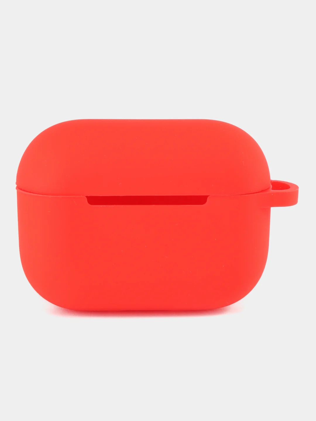 Красный силиконовый чехол для Apple Airpods Pro, с карабином и ремешком для наушников