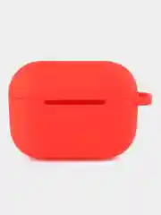 Красный силиконовый чехол для Apple Airpods Pro, с карабином и ремешком для наушников
