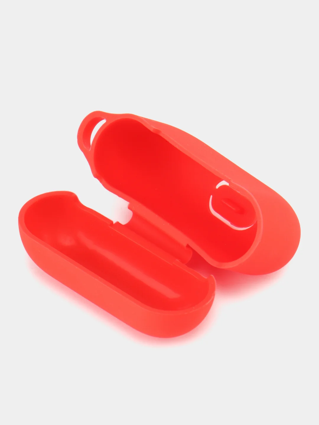 Красный силиконовый чехол для Apple Airpods Pro, с карабином и ремешком для наушников
