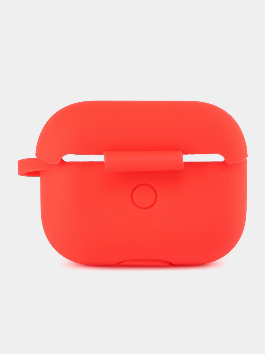 Красный силиконовый чехол для Apple Airpods Pro, с карабином и ремешком для наушников