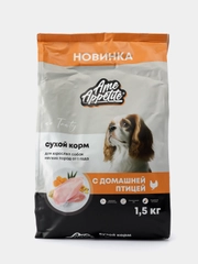 AmeAppetite сухой корм с домашней птицей для взрослых собак мелких пород от 1 года
