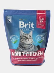 BRIT PREMIUM, Сухой корм с курицей для взрослых кошек "Cat Adult Chicken", 2 кг
