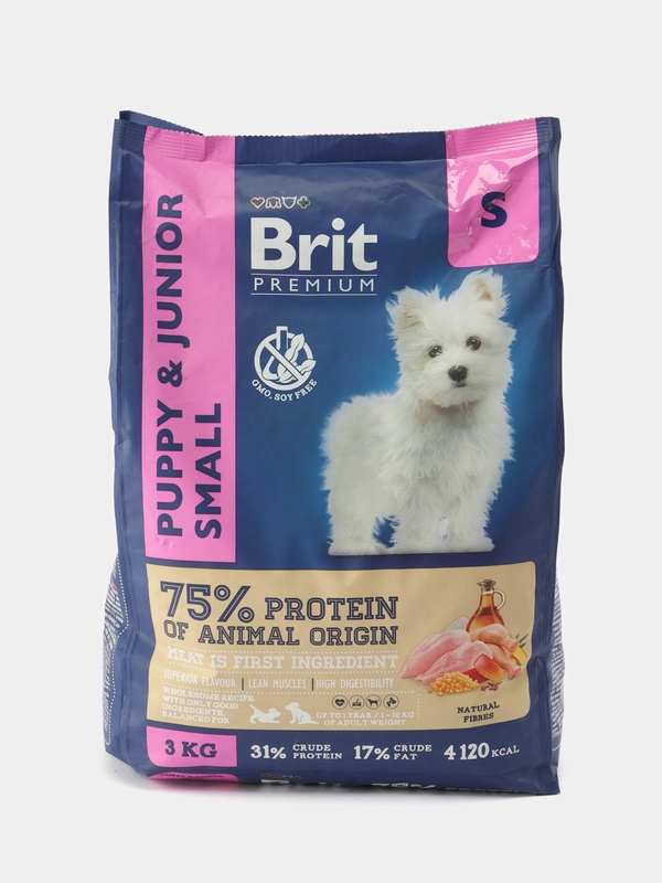 BRIT PREMIUM, Сухой корм с курицей для щенков "Dog Puppy and Junior Small", 3 кг