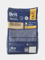 BRIT PREMIUM, Сухой корм с индейкой и телятиной для собак "Dog Adult Medium", 3 кг
