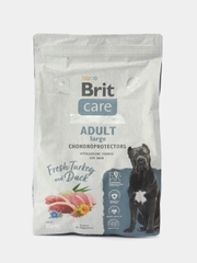 BRIT CARE, Сухой корм с инд. и уткой "Dog Adult Large Chondroprotectors", 3 кг