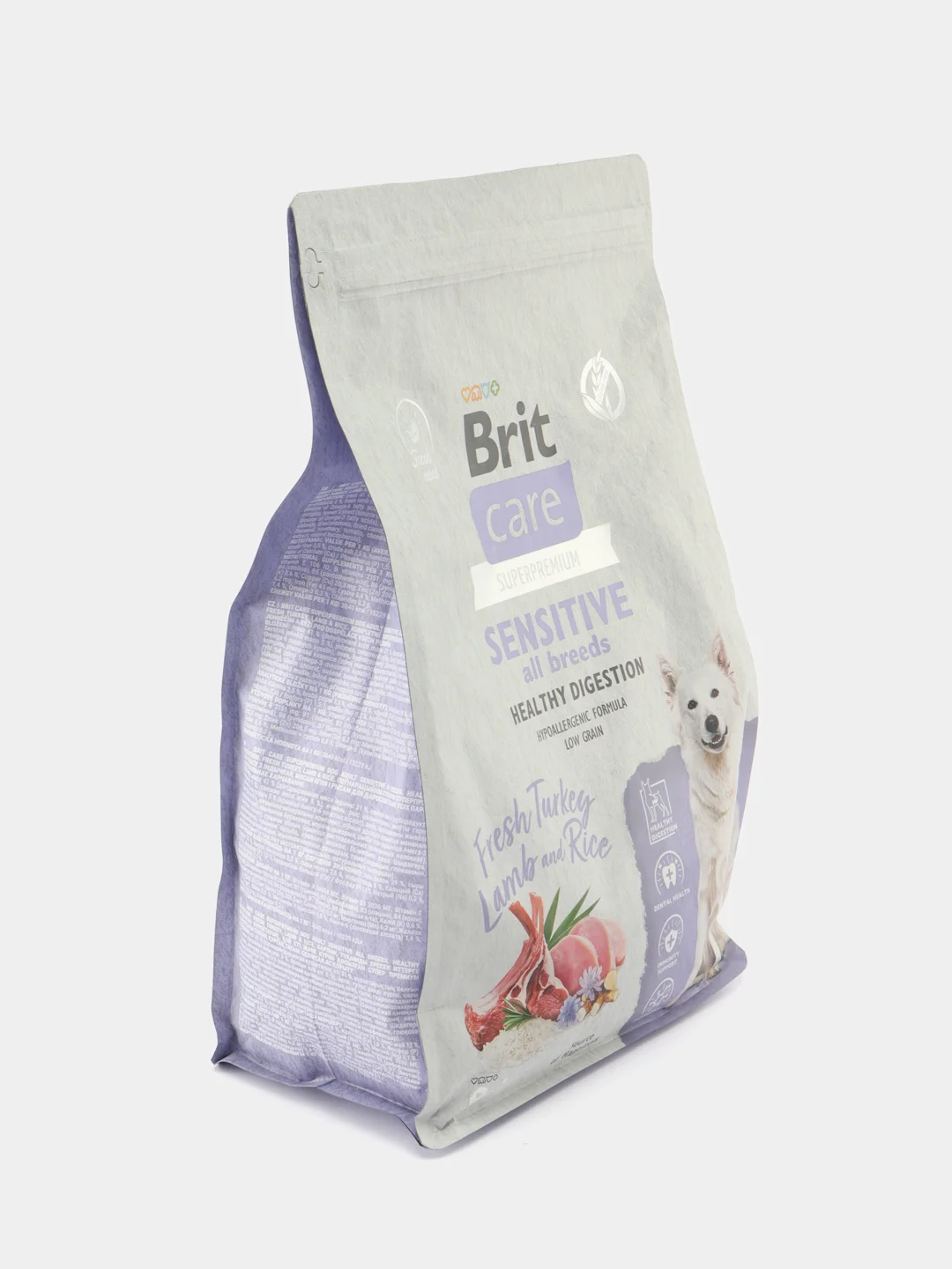 BRIT CARE, Сухой корм с инд и ягн д/соб.вс.пор"Dog Adult Sensitive Healthy Digestion", 3 кг