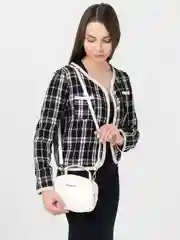 Белый сумка женская через плечо, кросс боди