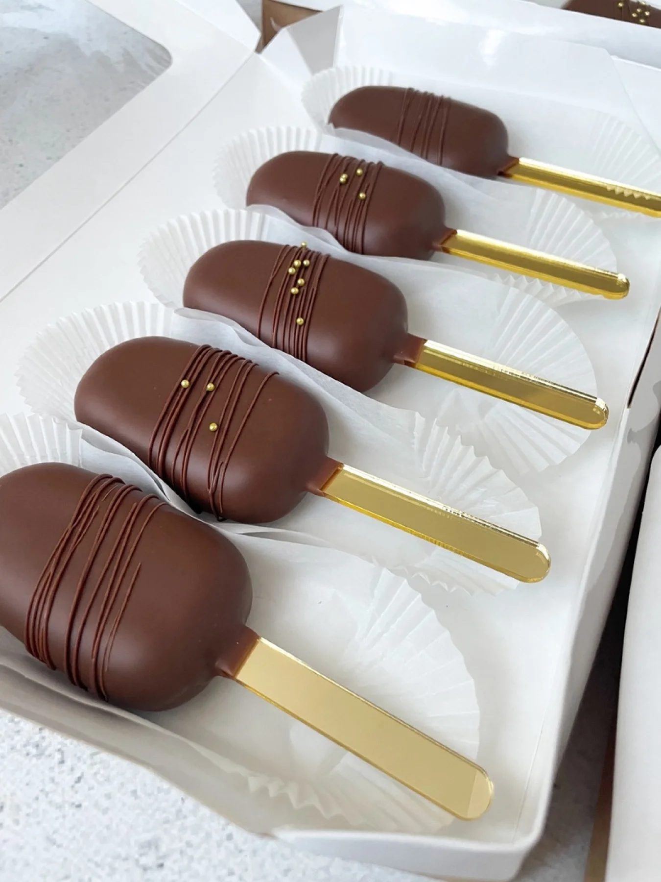 Палочки для эскимо, золотые, 10 шт
