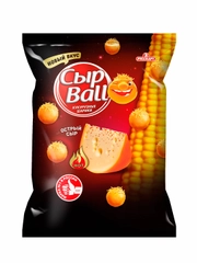 Кукурузные шарики СырBall, со вкусом Острый сыр, 140 г