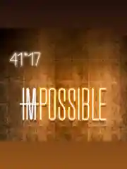 Вывеска неоновая декоративная "Impossible", ночник, светильник