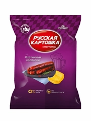 Чипсы Русская картошка Колбаски охотничьи, 140 г