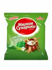 Мягкие сухарики Русская картошка, Сметана и зелень, 38 г