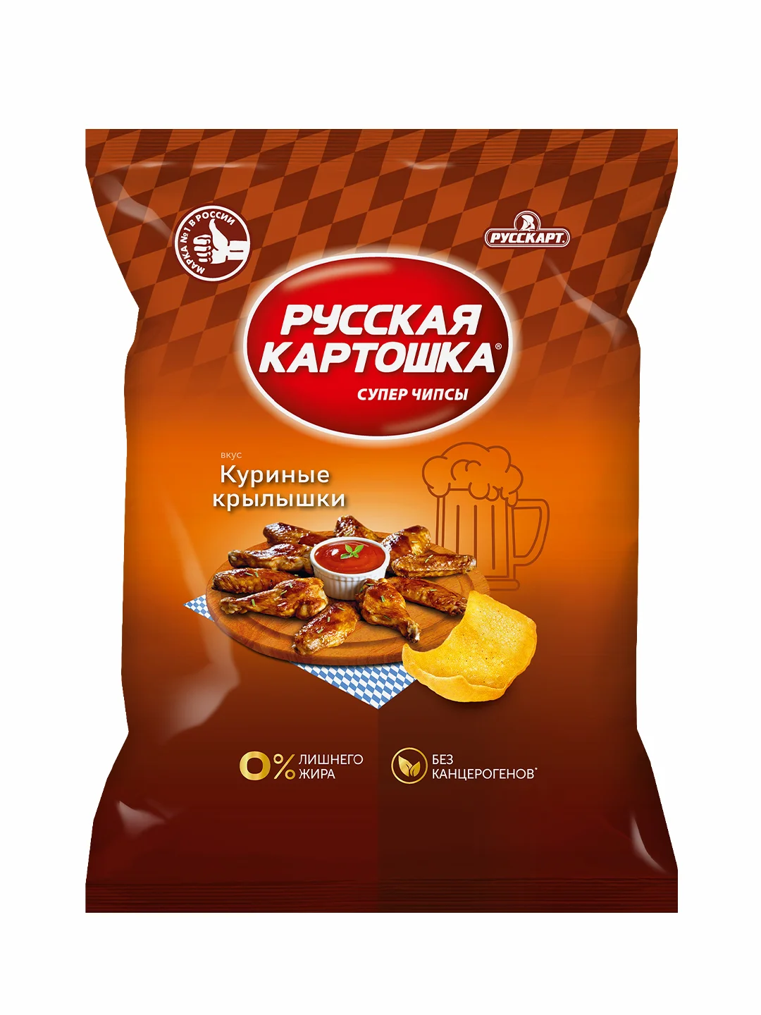 Чипсы Русская картошка Куриные крылышки, 140 г