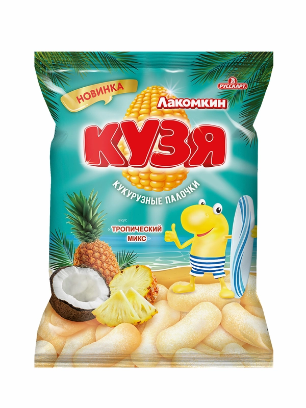 Кукурузные палочки Кузя Лакомкин Тропический микс, 100 г