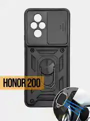 Чехол Honor 200 / Хонор 200 Противоударный, с металлической подставкой кольцом