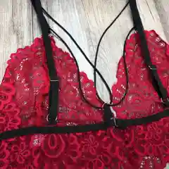 Красный комплект белья/женское белье/женское нижнее белье/подарок/набор белья/нижнее белье