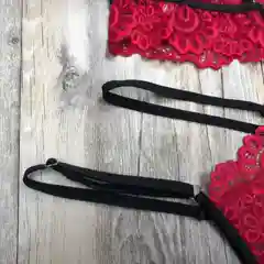 Красный комплект белья/женское белье/женское нижнее белье/подарок/набор белья/нижнее белье