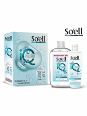 Подарочный набор Soell HYALURON Мицеллярная вода и тоник для лица, 600 мл, 200 мл