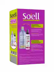 Подарочный набор SOELL HYDRO ACTIVE Шампунь для волос и спрей кондиционер, 400 мл, 150 мл
