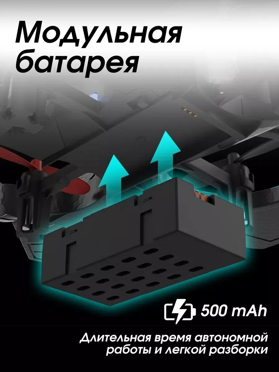Разноцветный самолет-квадрокоптер на радиоуправлении