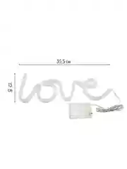 Вывеска неоновая декоративная "Love", USB, теплый белый