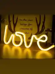 Вывеска неоновая декоративная "Love", USB, теплый белый