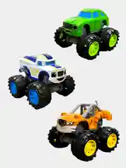 Зеленый набор из 3-х игрушечных машинок