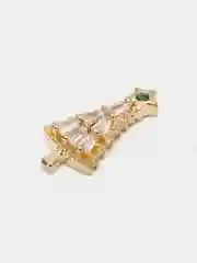 Тёмно-зелёный объемные фигурки для маникюра / Стразы для 3D дизайна ногтей
