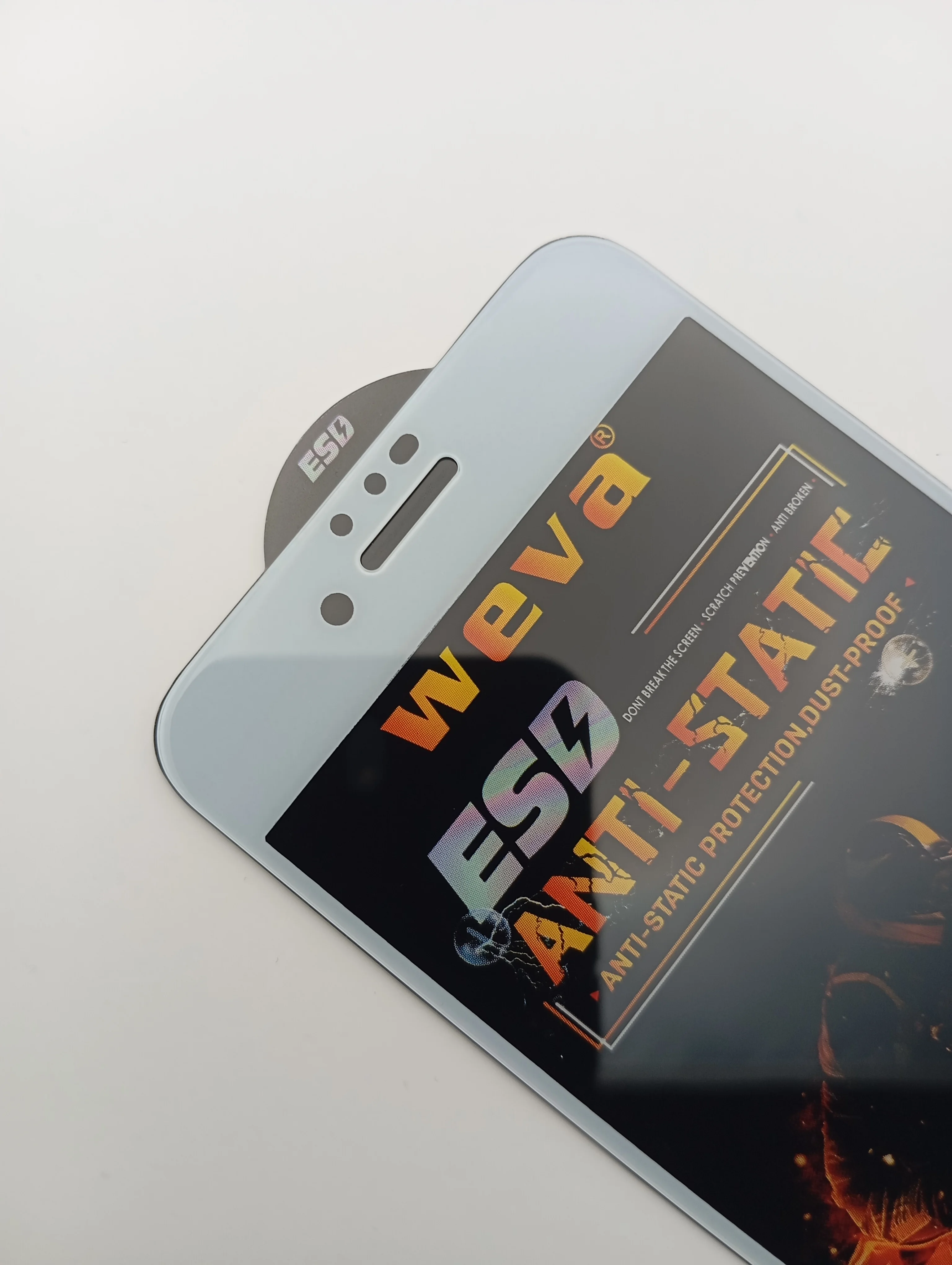 Белый защитное стекло на iPhone 6 / 6s / 7 / 8 / SE 2020