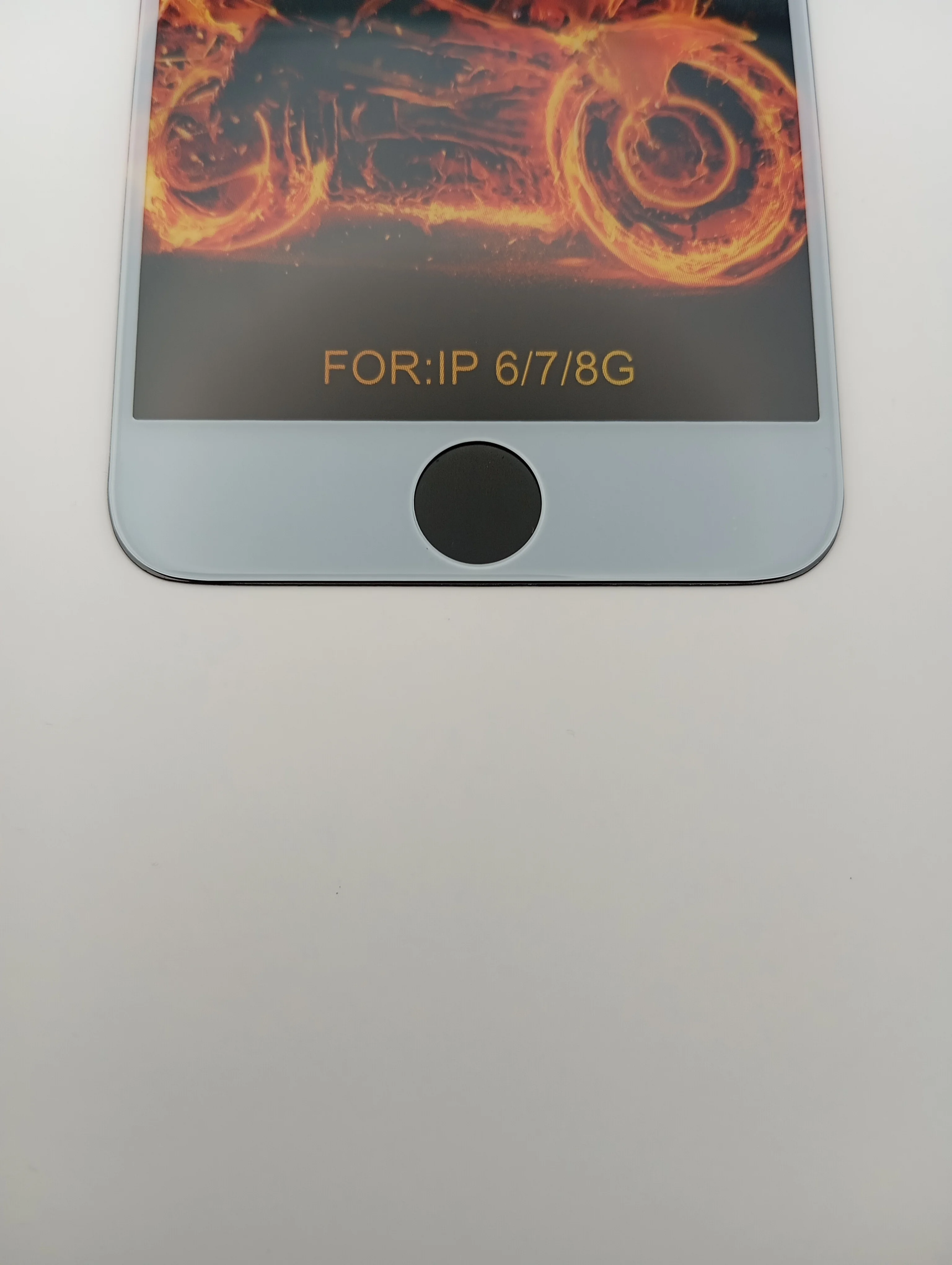 Белый защитное стекло на iPhone 6 / 6s / 7 / 8 / SE 2020