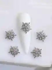 Тёмно-серый объемные фигурки для маникюра / Стразы для 3D дизайна ногтей